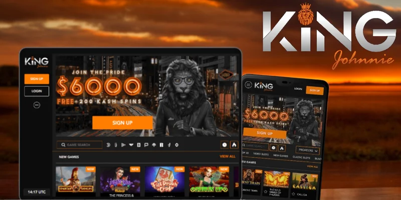 King Johnnie Casino Mobile App Interface